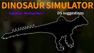 Dinosaur Simulator  Galactic AviDs suggestions  concept art [upl. by Katusha486]