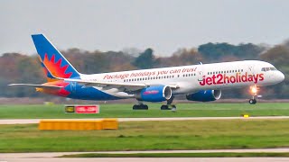 Wing Wave  Farewell  GLSAC Jet2 Boeing 757200 Retirement Flight  041124 [upl. by Ahtennek]