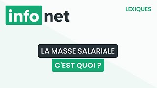 La masse salariale cest quoi  définition aide lexique tuto explication [upl. by Kcitrap874]