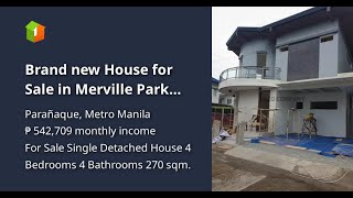 Brand new House for Sale in Merville Park Village Paranaque City [upl. by Imogen]