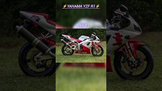 Yahama yzf r1 evolution of 19962025 yahamayzfr1 evolution shorts [upl. by Potter]