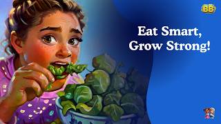 Eat Smart Grow Strong  Fun Kids’ Song on Healthy Eating for a Happy Body 🍎 BouncyBeats [upl. by Joses]