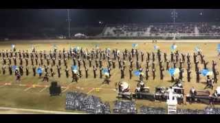 Stockdale High School Marching Band amp Color Guard Field Show 11142015 [upl. by Aisatsan]