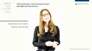 Wertigkeit der Studienabschlüsse im Fernstudium Psychologie  Wirtschaftspsychologie [upl. by Rebmac]