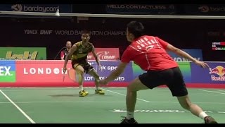 Lee CW v Lin Dan MSF Yonex BWF World Champ 2011 [upl. by Anette]