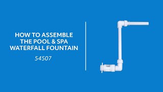 How To Assemble The Poolmaster Waterfall Fountain [upl. by Adiam]