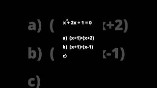 Factoriza está ecuación de segundo grado shorts algebra factorization [upl. by Adnaram]