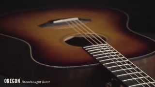 Breedlove Guitars Oregon Dreadnought Burst Video [upl. by Irab298]