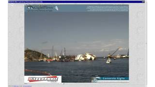 GiglioNews  Costa Concordia Parbuckling 16913 1040  1440 [upl. by Trometer520]