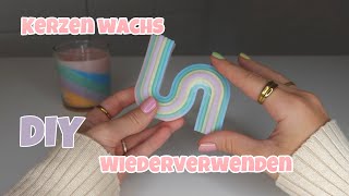 RAINBOW CANDLE🌈 Wachsreste wiederverwenden  pralinakarina [upl. by Rosalind7]