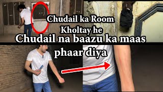 Chudail ka war bazu ka maas phaar diya  horror haunted vlog Chudails Brutal Attack in Haunted Vlog [upl. by Ahsenauj]