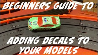 The easiest way to apply slot car decals [upl. by Moule]