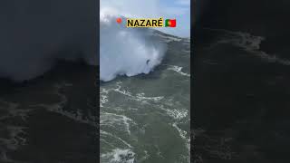 as maiores ONDAS do mundo estão em NAZARÉ Portugal nazaré portugal surf [upl. by Kinata473]