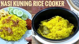 Resep nasi kuning rice cooker enak banget [upl. by Juetta]