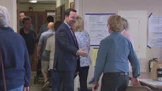 Your vote absolutely counts Buffalos acting Mayor Chris Scanlon casts his ballot [upl. by Niles]