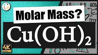 How to find the molar mass of CuOH2 Copper II Hydroxide [upl. by Audette]