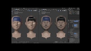 Creating Hair from Curve and Geometry in Blender 280 part 2 [upl. by Danyelle]