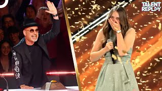 15YearOld Jade Mathieu’s Nervous Audition Wins Golden Buzzer [upl. by Laicram]