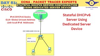 CCNA DAY 51 Configuring the Stateful DHCPv6 Server on a Dedicated Server  IPv6 DHCPv6 Server [upl. by Ahseem]