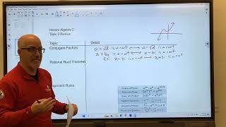 Honors Alg 2 Topic 3 Review and Rational Root Theorem [upl. by Sudaorb]