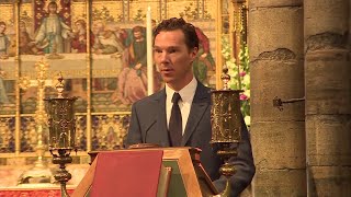 Cumberbatch celebrates Hawking [upl. by Gnex]