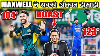 MAXWELL 104 😱 RUTURAJ GAIKWAD 123 🔥 IND vs AUS 3rd T20 ROAST [upl. by Enaed832]