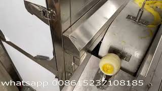 commercial apple lemon orange pear peach skin peeling peeler machine for round fruit lemon peeler [upl. by Bartolemo]