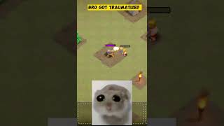 POOR CANNON GOT TRAUMATIZED 🤣😂HE WJLL FEAR HIS WHOLE LIFE😂😱🤣clashofclans coc shorts viralshorts [upl. by Maurine]