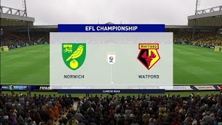 FIFA 23  Norwich vs Watford  Carrow Road  Gameplay [upl. by Barnaby]