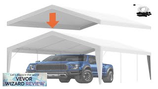 VEVOR Carport Replacement Canopy Cover 10 x 20 ft Garage Top Tent Review [upl. by Sugar849]