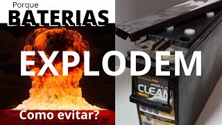 CUIDADO explodiu mais uma Como NÃO EXPLODIR sua bateria Quando ela pode explodir [upl. by Fraze]