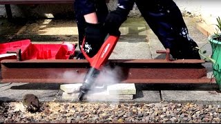 HILTI DX 460 Over driving into concrete slab nail gun accident [upl. by Ynatterb]