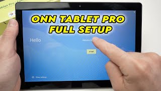 Onn Tablet Pro Step by Step Full Setup Guide [upl. by Nolyad]