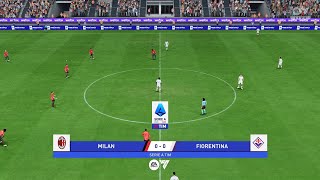 FC 24  AC Milan vs Fiorentina  Leao  Chukwueze  Serie A 20232024 Gameplay [upl. by Leksehc]