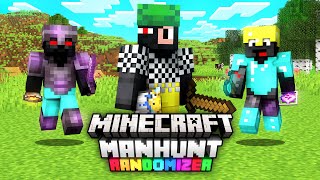 TOBIASZ vs 2 ŁOWCÓW minecraft manhunt randomizer [upl. by Kinsley314]