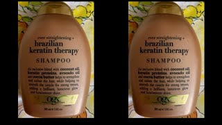 OGX BRAZILIAN KERATIN THERAPY SHAMPOO REVIEW IN TAMIL [upl. by Leanor]