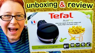 TEFAL ACTIFRY ORIGINAL UNBOXING amp FIRST IMPRESSIONS DAILY VLOGS UK [upl. by Nwahser477]