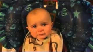 Baby crying to moms singingmp4 [upl. by Ahsiekyt993]