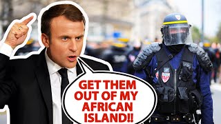 White French Police Violently Evicting Africans off the African Island of Mayotte [upl. by Marmion]