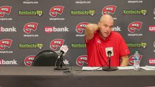 WKU MBB HC Steve Lutz  Campbellsville Postgame  112923 [upl. by Eivad]