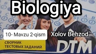 BIOLOGIYA 2020 DTM test tahlili 10 Mavzu 2qism Hayotning tur darajasining umumiy qonuniyatlari [upl. by Duquette]