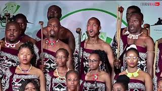 ESwatini Royal Police Choir  Tibongo TeNkhosi  D Gamedze [upl. by Ardnalahs]