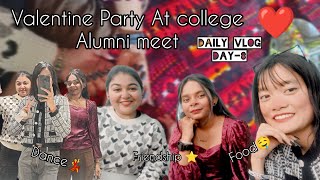 Valentine Party 🥳  Daily Vlog Day8  GNKCW  Food and dance🤤💃  Mehak Chettri [upl. by Harcourt103]