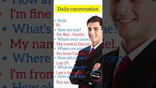 Fluent English speaking  Daily conversation  Learning Englishshorts [upl. by Arodoet566]