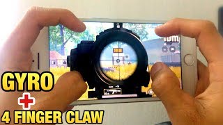 HANDCAM GYRO  4 FINGER CLAW  SETTINGS  SENSITIVITY  PUBG MOBILE TACAZ [upl. by Nolram282]