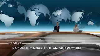 ZDF heute journal Intro 2021 mit Claus Kleber und Gundula Gause [upl. by Gent]