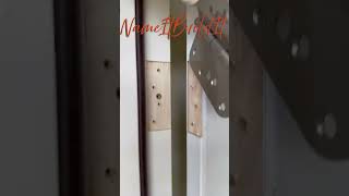 How To Install A Square Door Hinge In A Round Hinge Opening [upl. by Baudin]