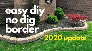 easy diy No Dig Border 2020 UPDATE [upl. by Aicitel183]