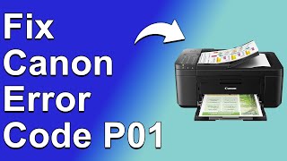 How To Fix The Canon Error Code P01  Meaning Causes amp Solutions Recommended Fix [upl. by Ramoh]