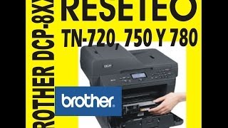 RESET CUALQUIER BROTHER con tonersTN720 TN750 Y TN780 ESPAÑOL ACTUALIZADO [upl. by Amaryllis698]